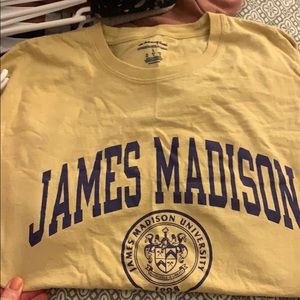 Yellow James Madison university tshirt